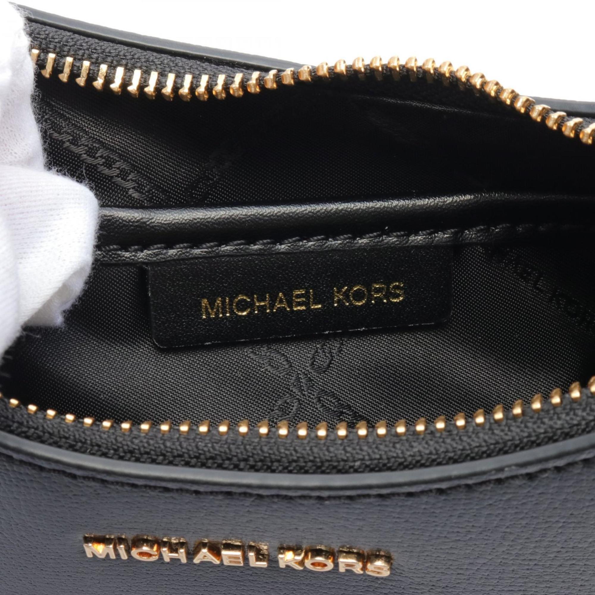 Michael Kors WILMA Shoulder Bag Leather Women's Black 32R3G3WN6L001