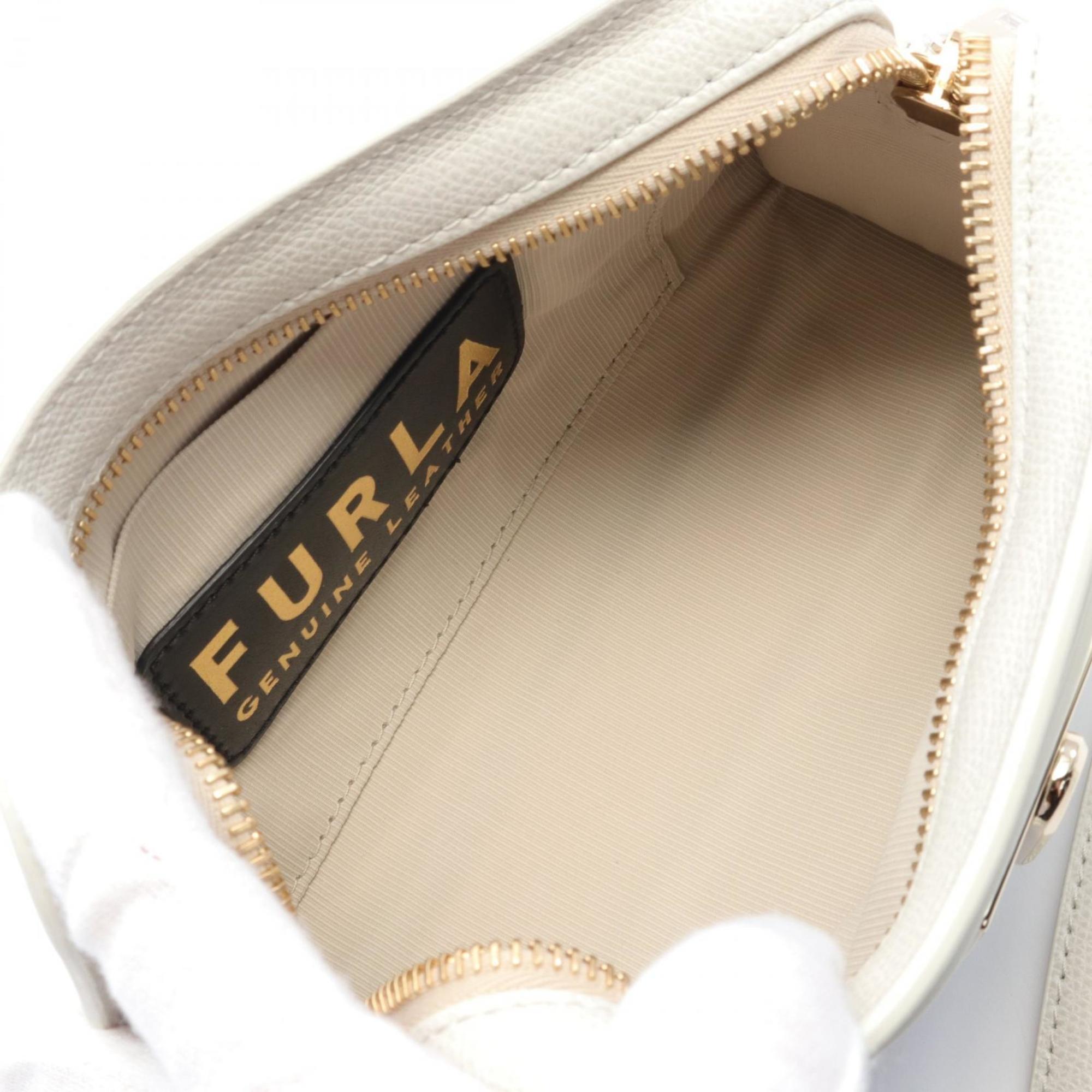 Furla 1927 Crossbody Shoulder Bag Leather Women's White WB01083ARE0001704S