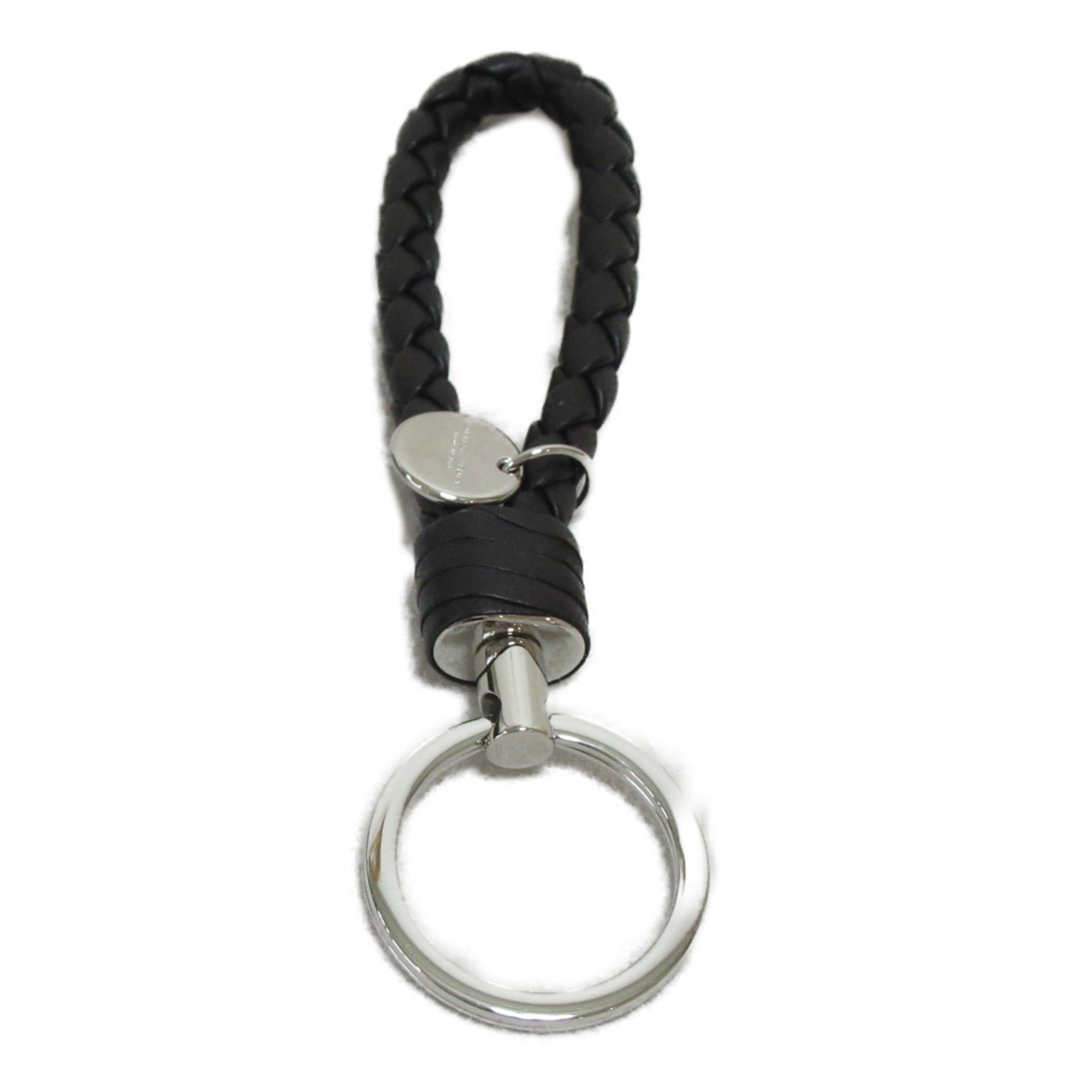 BOTTEGA VENETA Key Ring Leather Men's Women's Black 113539V001D1000