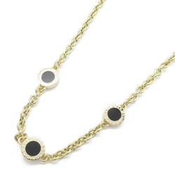 BVLGARI Necklace K18 (Yellow Gold) Onyx Women's Black