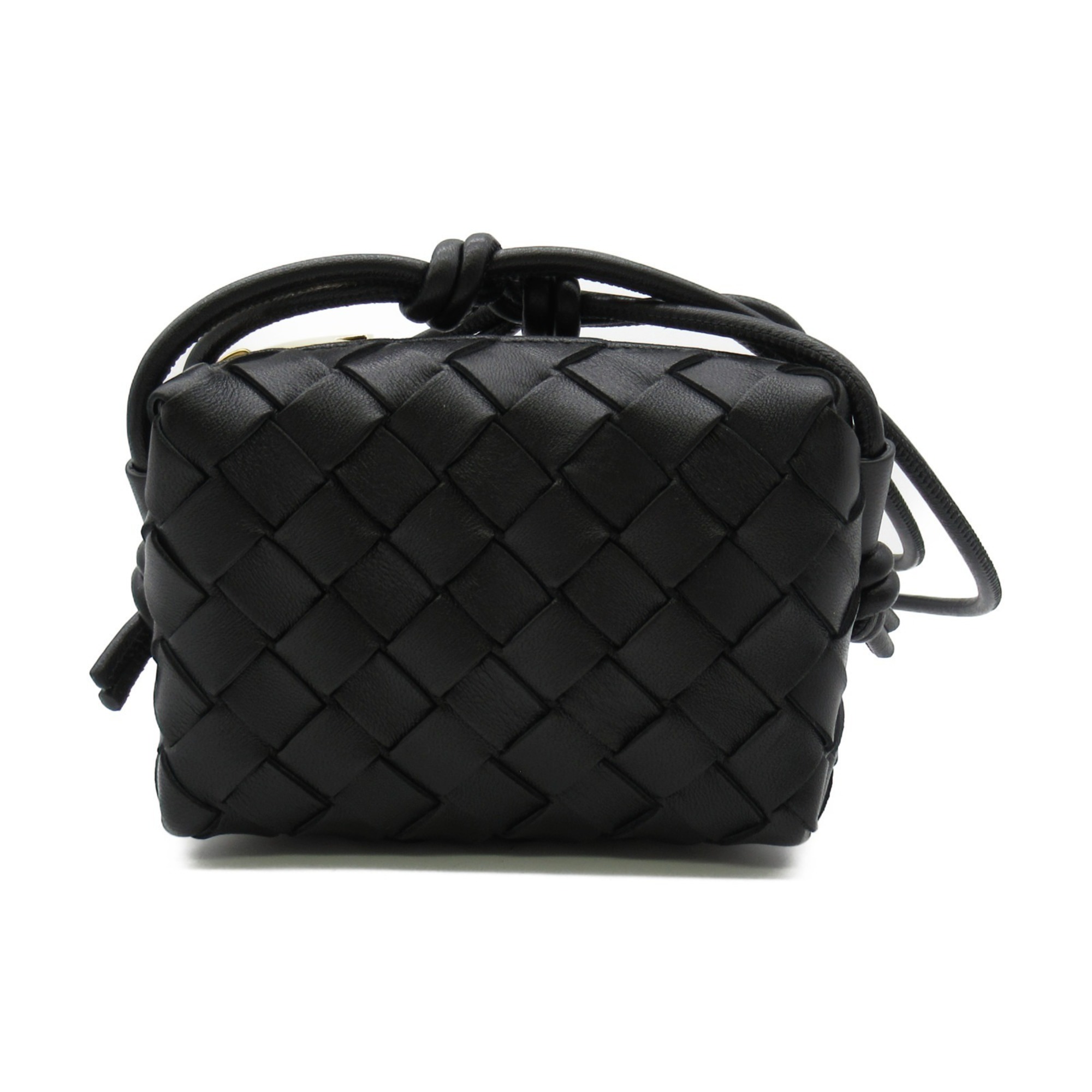 BOTTEGA VENETA Candy Loop Camera Bag Shoulder Lambskin (Sheepskin) Women's Black 730832V1G118425