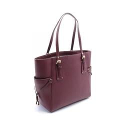 Michael Kors VOYAGER Tote Bag, Leather, Women's, Bordeaux, 30H1GV6T4T