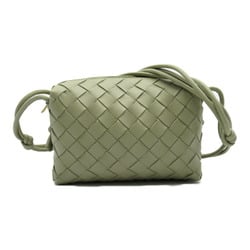 BOTTEGA VENETA Shoulder Bag, Lambskin (Sheepskin), Women's, Green, 723547V1G112916