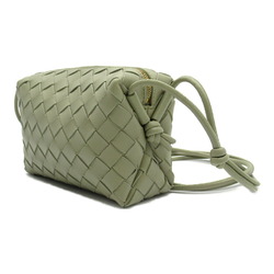 BOTTEGA VENETA Shoulder Bag, Lambskin (Sheepskin), Women's, Green, 723547V1G112916