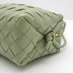 BOTTEGA VENETA Shoulder Bag, Lambskin (Sheepskin), Women's, Green, 723547V1G112916