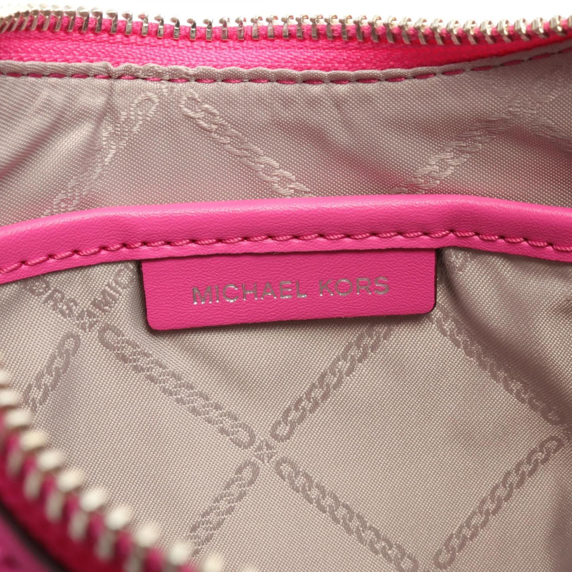 Michael Kors WILMA Shoulder Bag, Leather, Women's, Pink, 32R3S3WN6L614