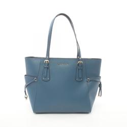 Michael Kors Voyager Tote Bag, Leather, Women's, Blue, 30H1GV6T8L