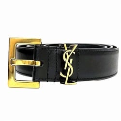 Yves Saint Laurent Cassandra 612616 Black Belt Men's Accessories