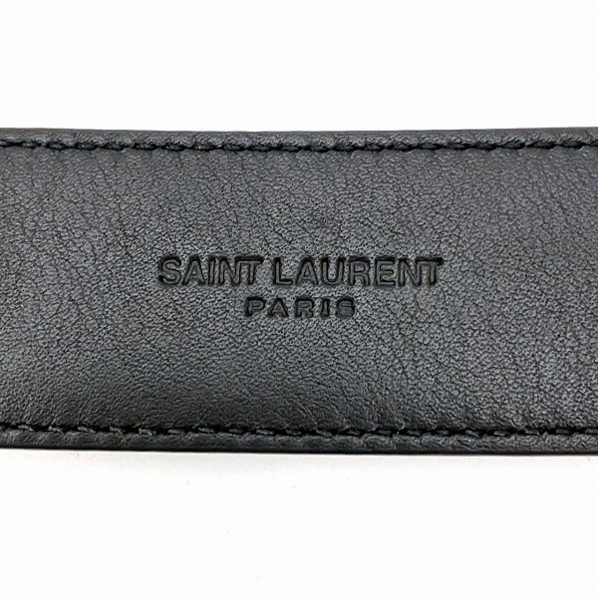 Yves Saint Laurent Cassandra 612616 Black Belt Men's Accessories