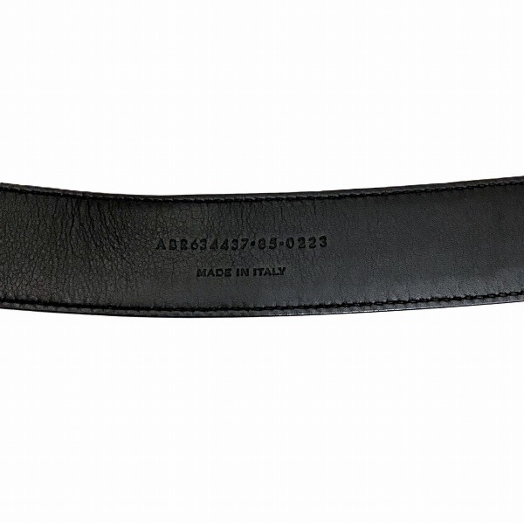 Yves Saint Laurent Cassandra 612616 Black Belt Men's Accessories