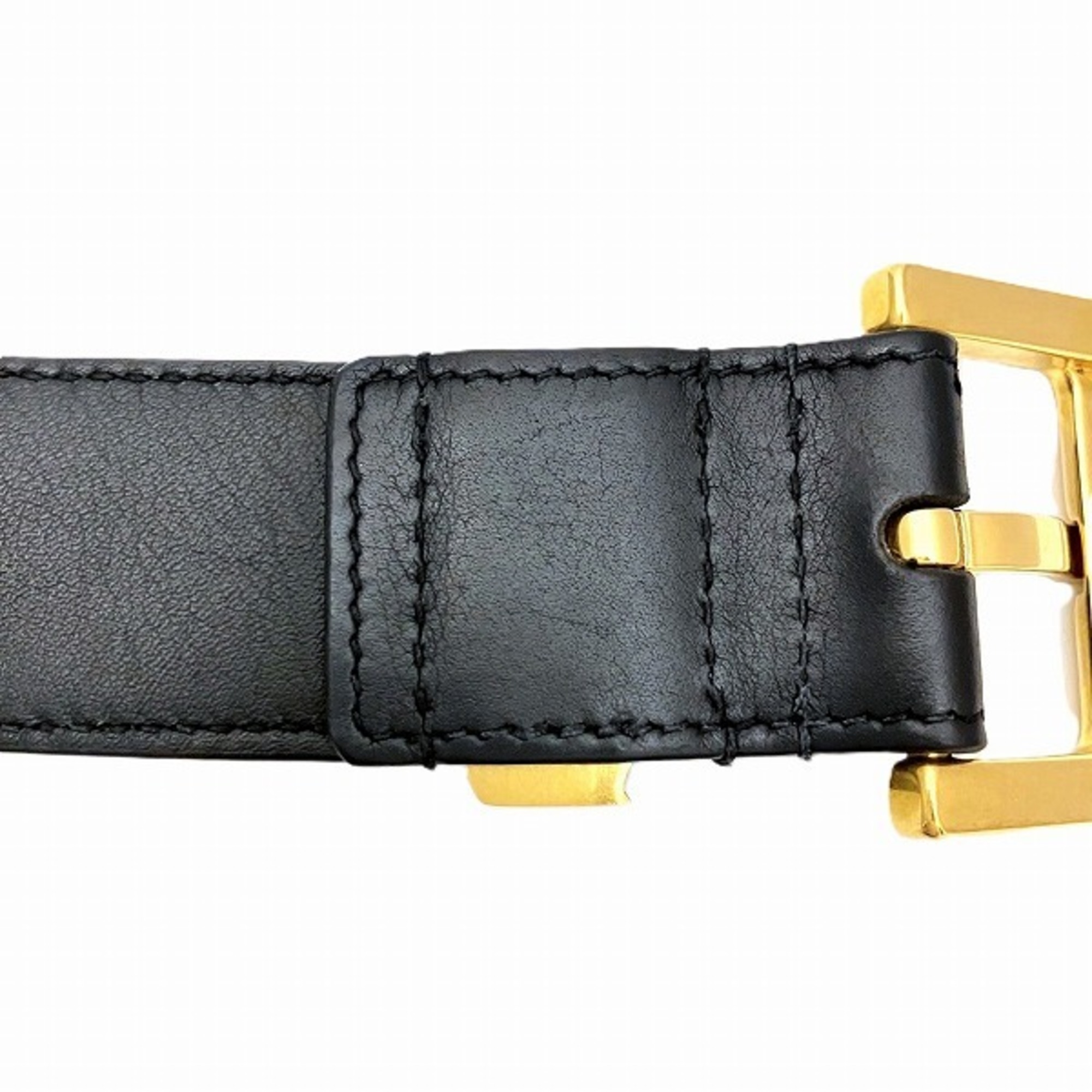 Yves Saint Laurent Cassandra 612616 Black Belt Men's Accessories