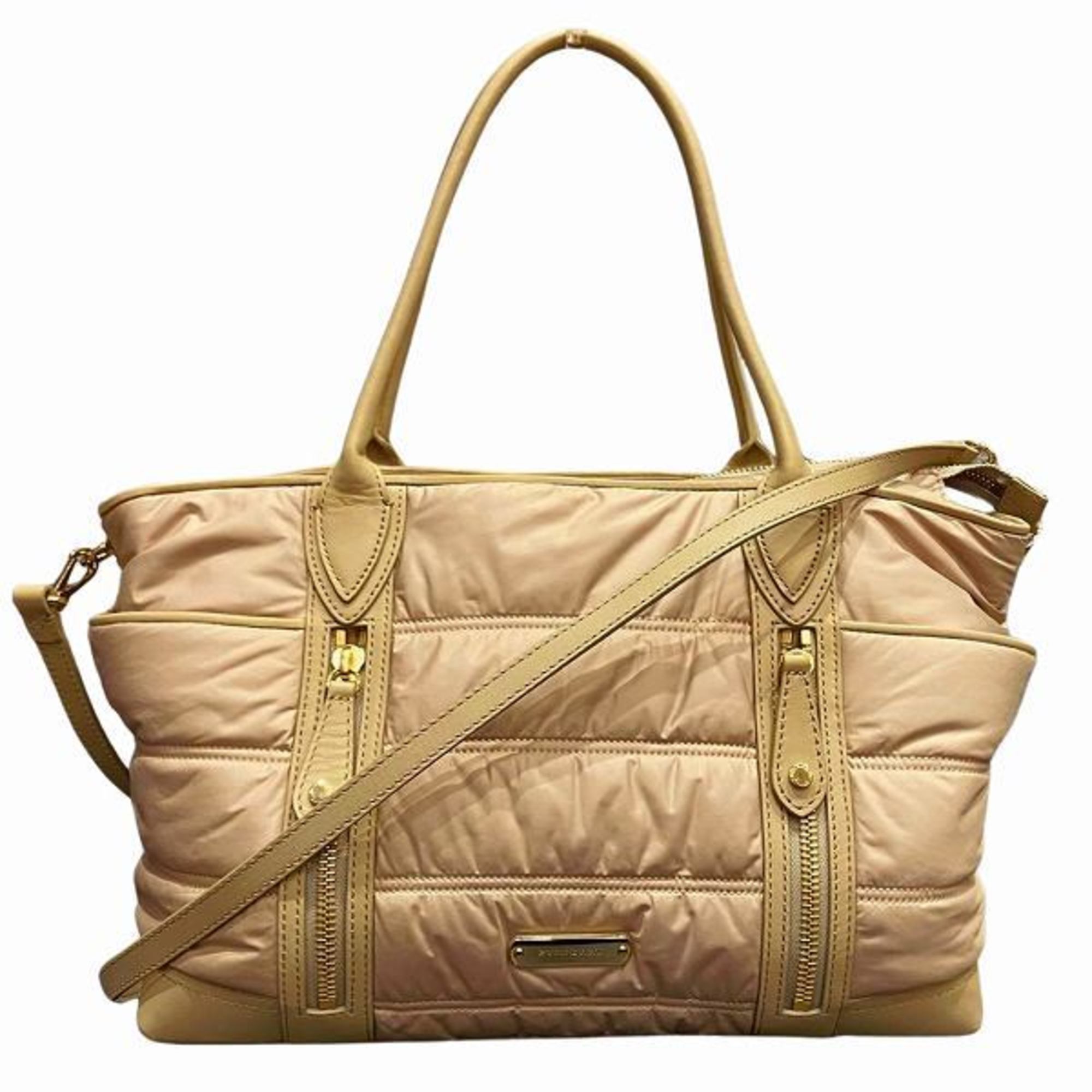 Burberry Women's Nylon Shoulder Bag,Tote Bag Beige