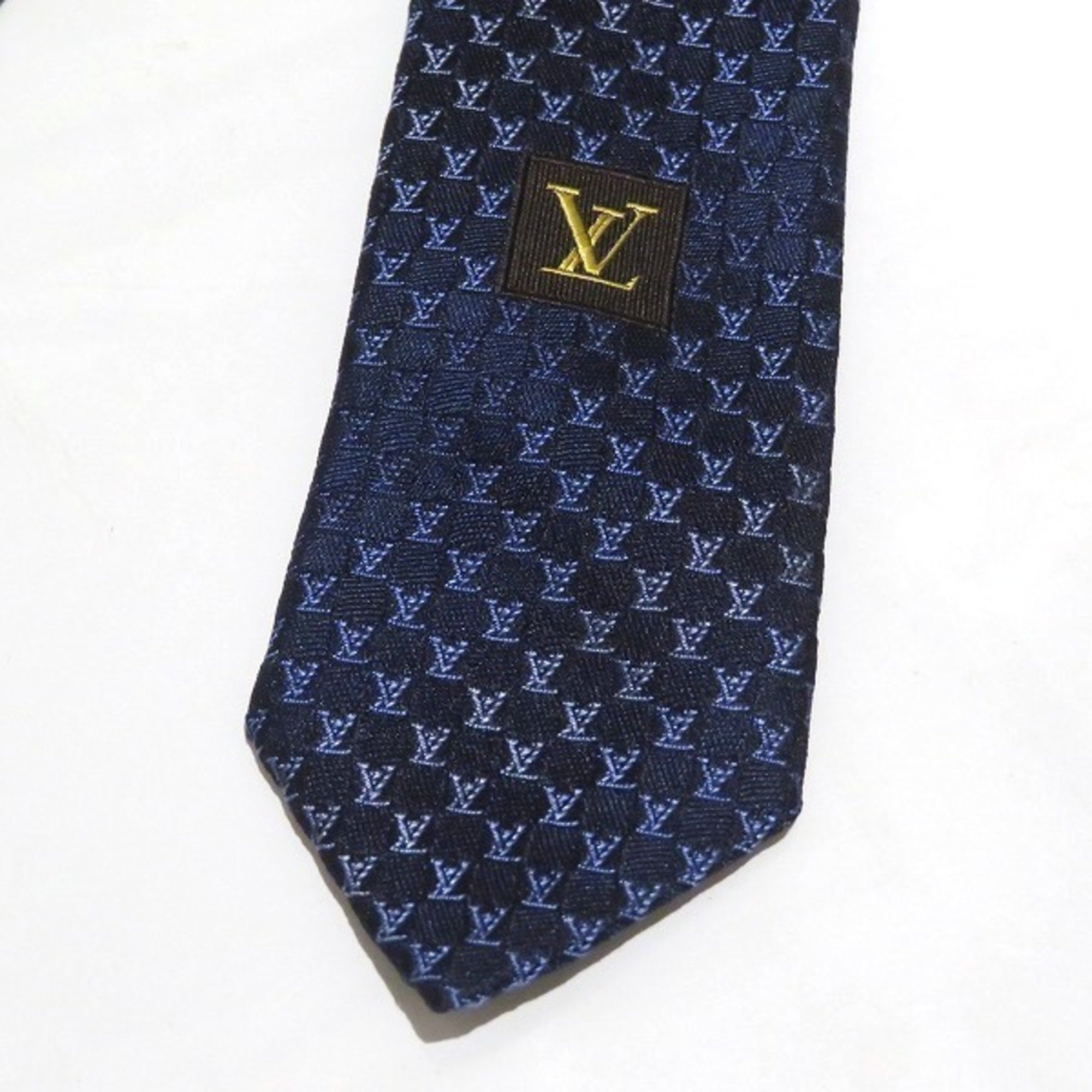 Louis Vuitton Accessories Blue Gradient Necktie Men's