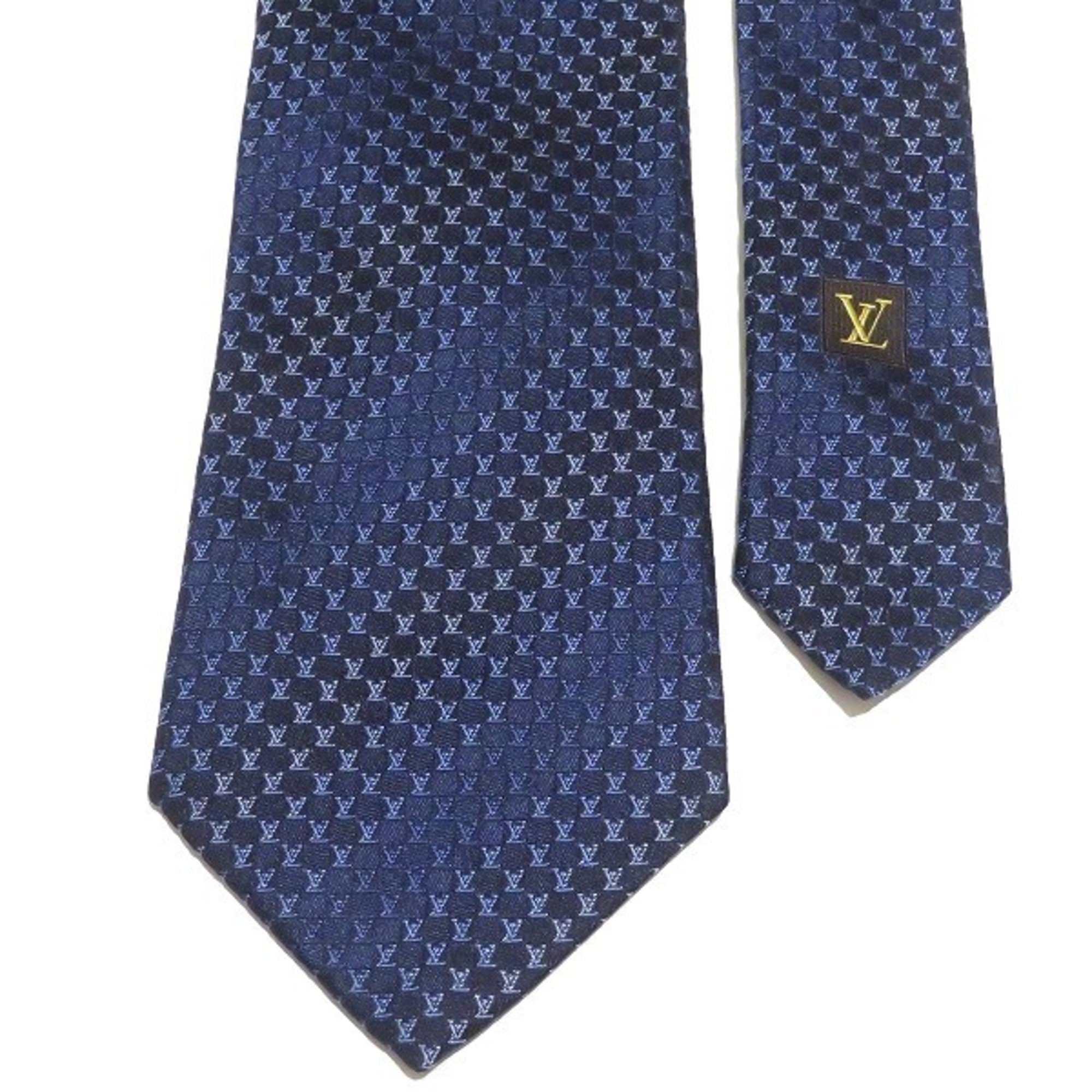 Louis Vuitton Accessories Blue Gradient Necktie Men's