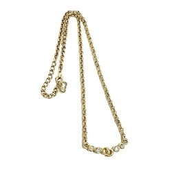 Christian Dior Dior CD Rhinestone Accessory Necklace for Women