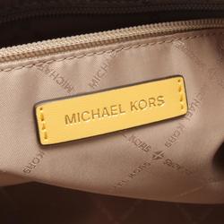 Michael Kors Jet Set Handbag, Coated Canvas Leather, Women's, Beige, Yellow, 35S3GTFU2B