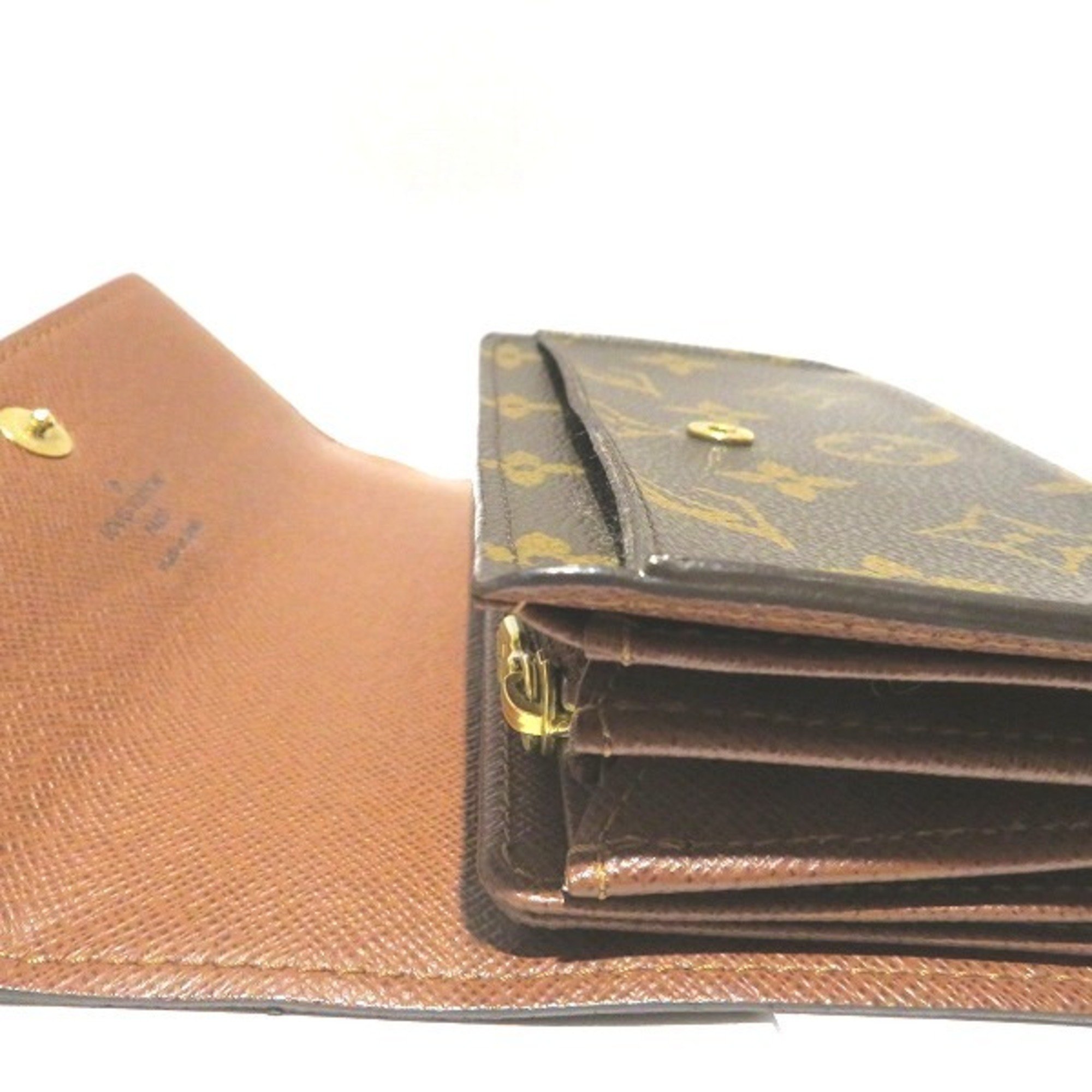 Louis Vuitton Monogram Portefeuille Alexandra M60047 Pass Case Tri-Fold Wallet for Men and Women