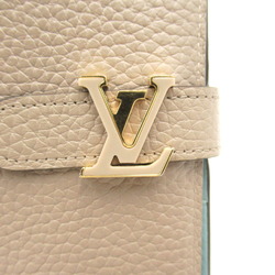 LOUIS VUITTON LV Vertical Wallet Bi-fold Long Leather Monogram Taurillon Men's Women's Gray Blue M81367