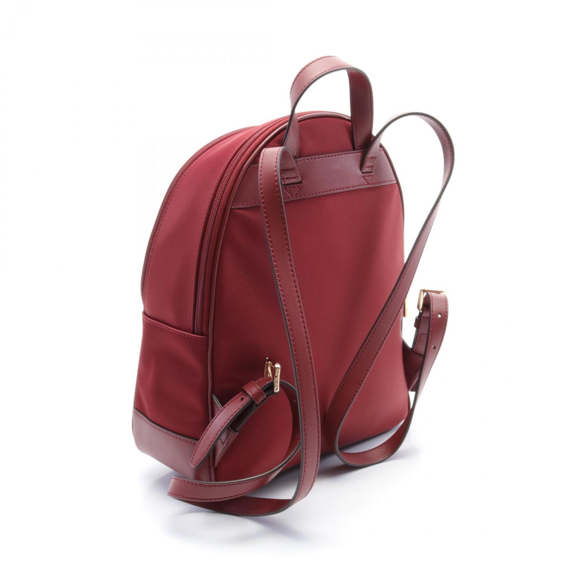 Michael Kors BROLYN Brooklyn Rucksack Backpack Bag Nylon Leather Women's Bordeaux 30T2GBNB2C626