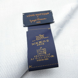 Louis Vuitton LOUIS VUITTON LV x YK Shawl 140 (Pumpkin) Silk Men's Women's Gray Orange