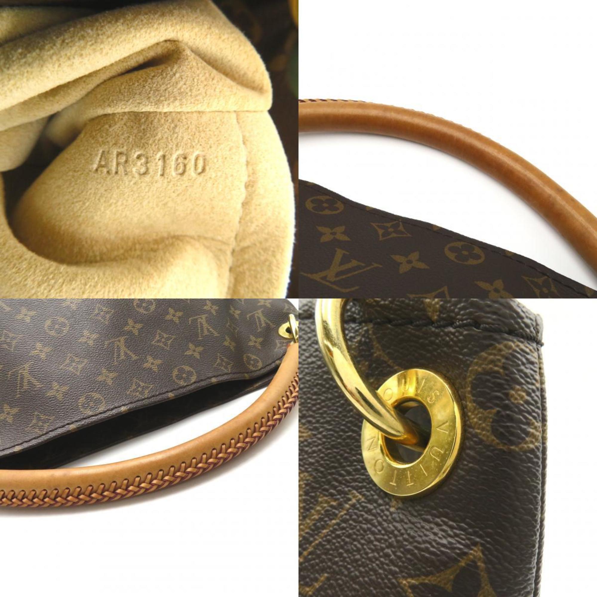 Louis Vuitton Artsy MM Handbag, Coated Canvas, Monogram, Women's, Brown, M40249