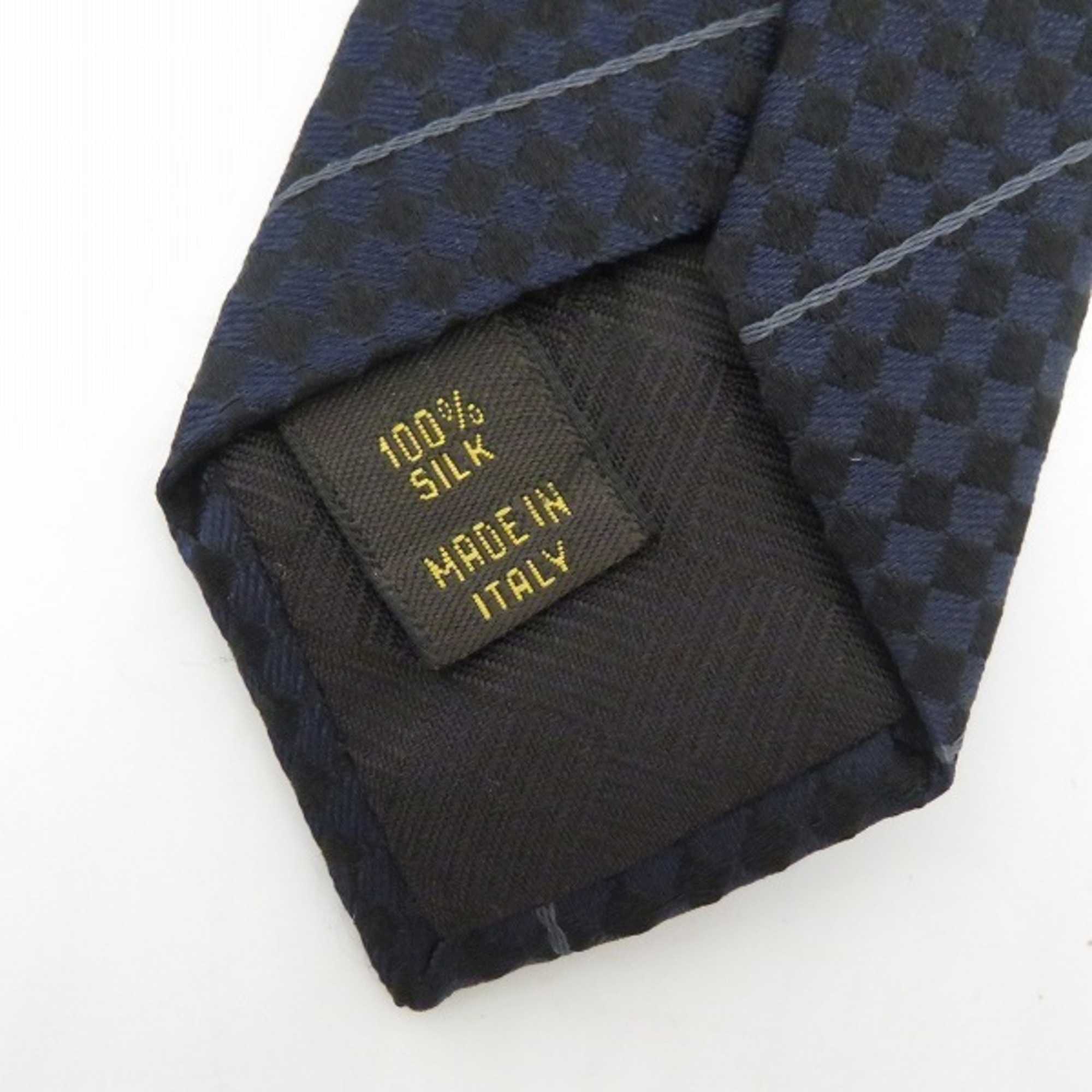 Louis Vuitton Damier Accessory Black Gradient Necktie for Men