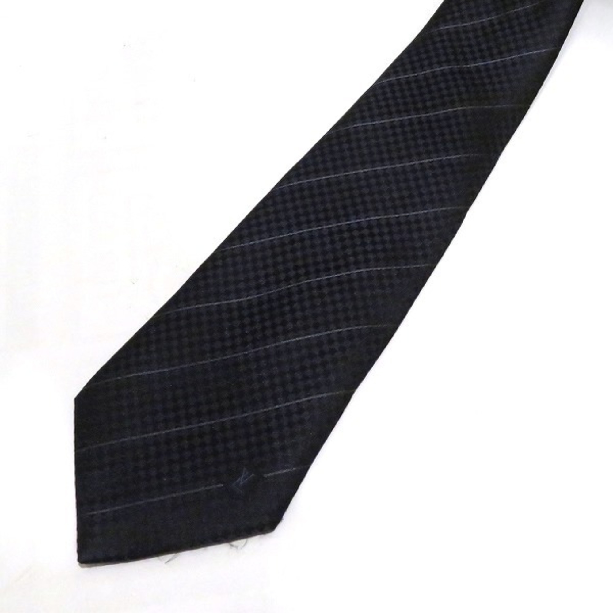 Louis Vuitton Damier Accessory Black Gradient Necktie for Men