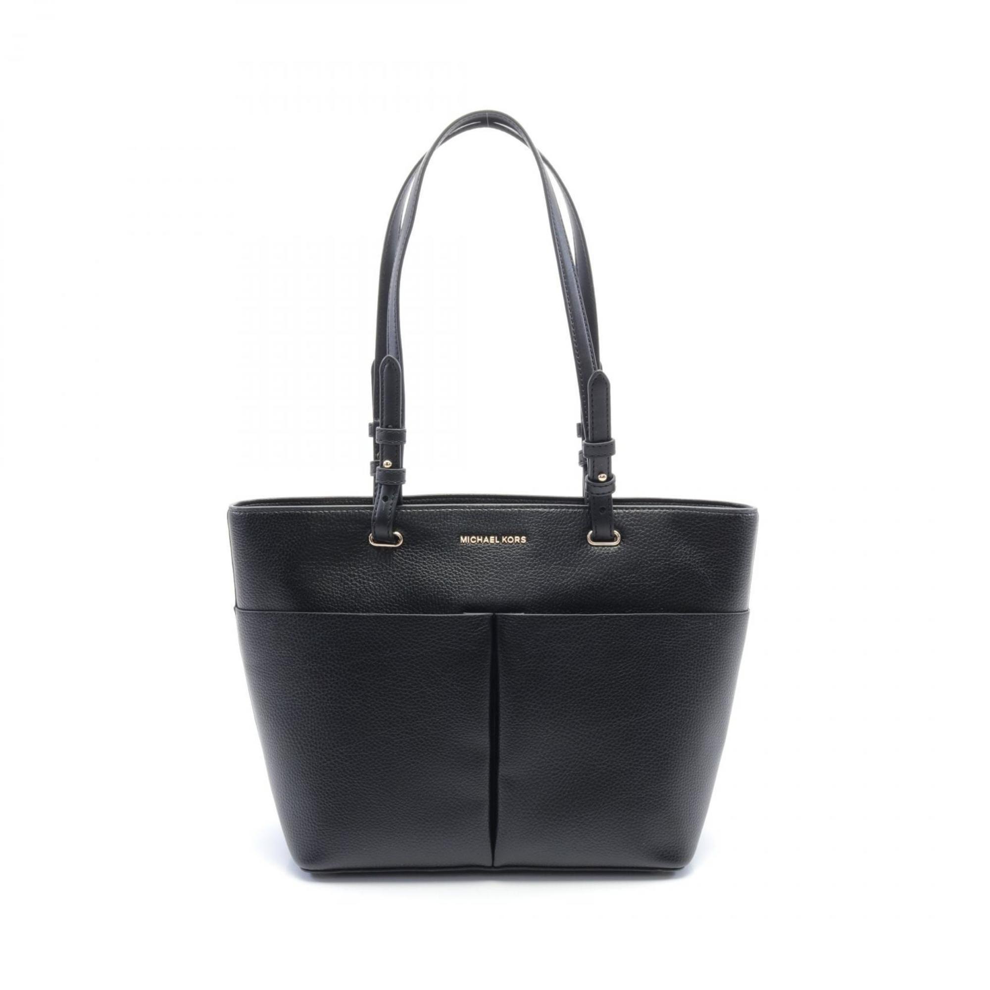 Michael Kors BEDFORD Tote Bag Leather Women's Black 30F2GBFT2L