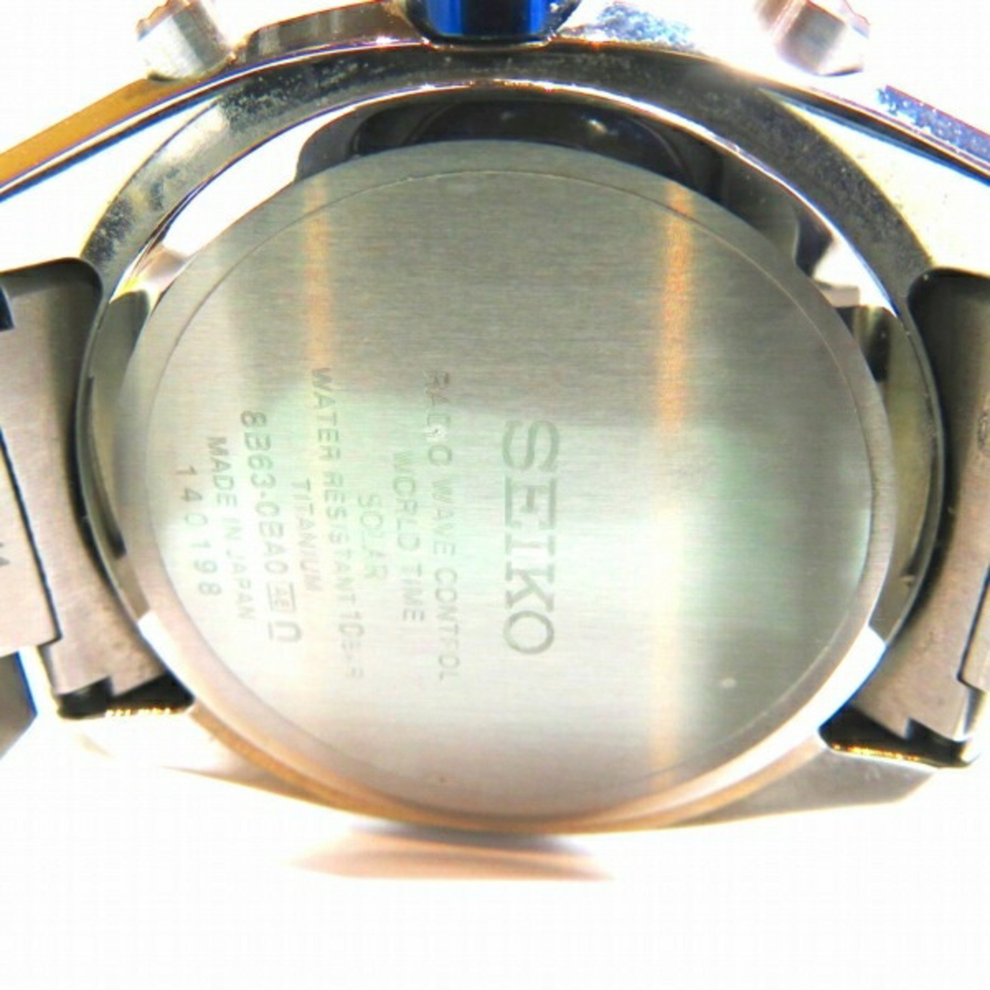 Seiko Astron Radio Wave Control Solar Titanium Men's Watch SBXY013