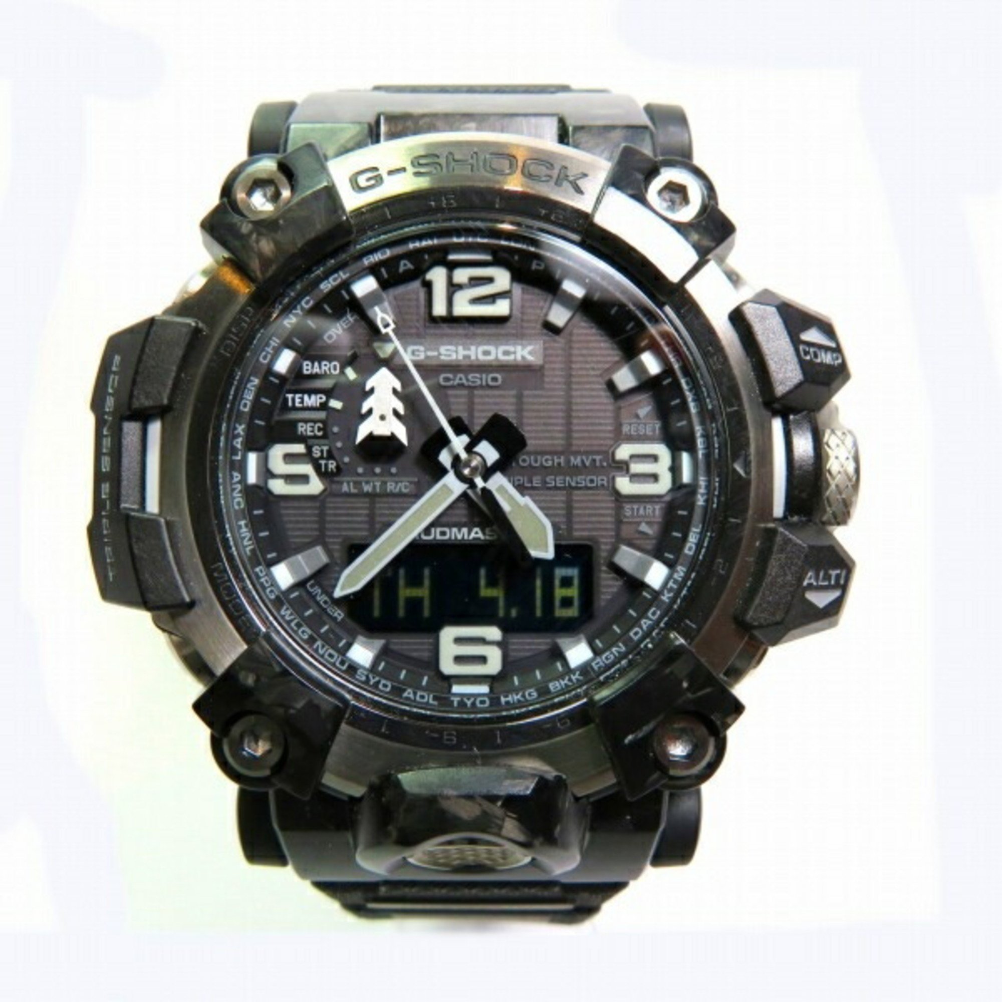 Casio G-SHOCK Carbon Mudmaster GWG-2000-1A1JF Radio Solar Watch Men's