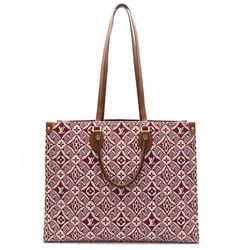 LOUIS VUITTON SINCE1854 On the Go GM 2way Tote Bag Leather Women's Bordeaux Brown Monogram Jacquard M57185