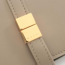 MARNI PRISMA BILLFOLD WALLET Prisma Billfold Bi-fold Wallet Leather Women's Beige PFMO0103U0P529800W55