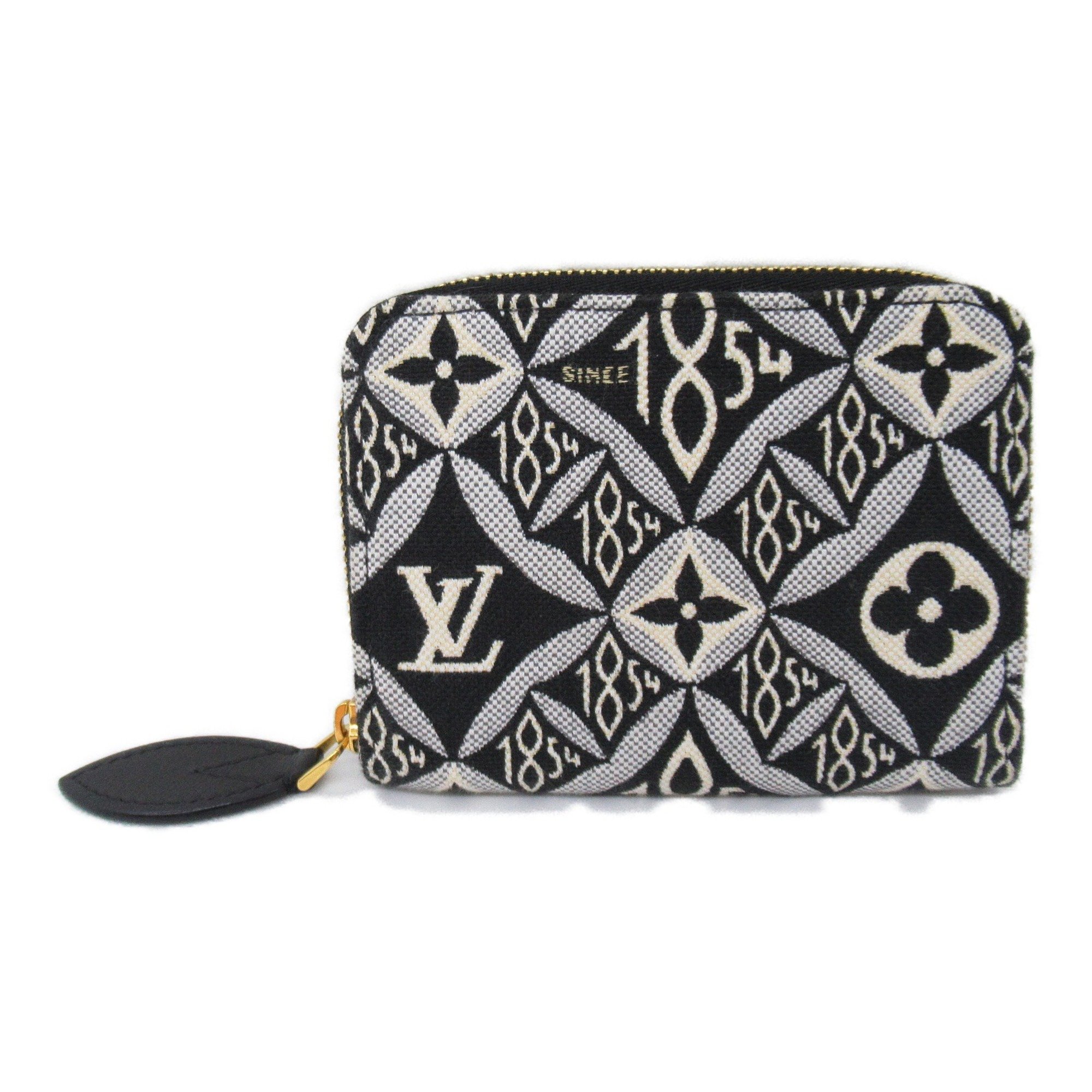 Louis Vuitton LOUIS VUITTON SINCE1854 Zippy Coin Purse Wallet/Coin Case Wallet Fabric Monogram Jacquard Women's Black White M69997