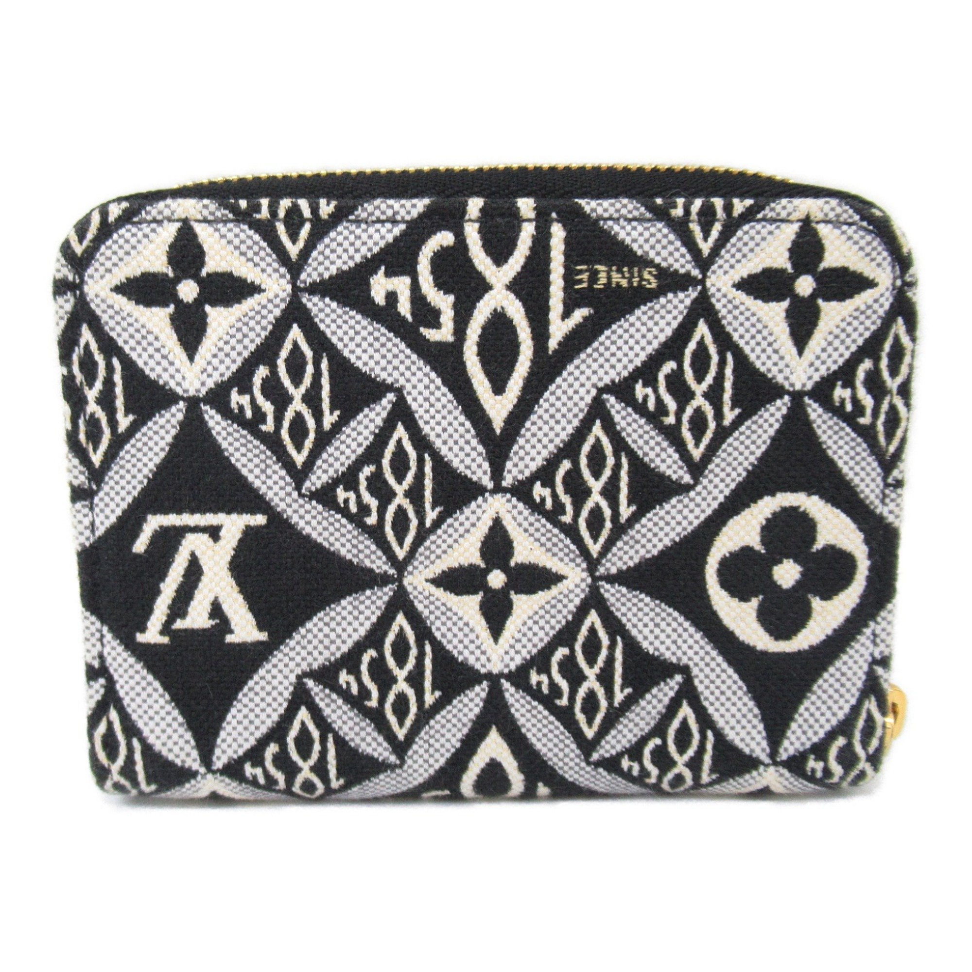 Louis Vuitton LOUIS VUITTON SINCE1854 Zippy Coin Purse Wallet/Coin Case Wallet Fabric Monogram Jacquard Women's Black White M69997