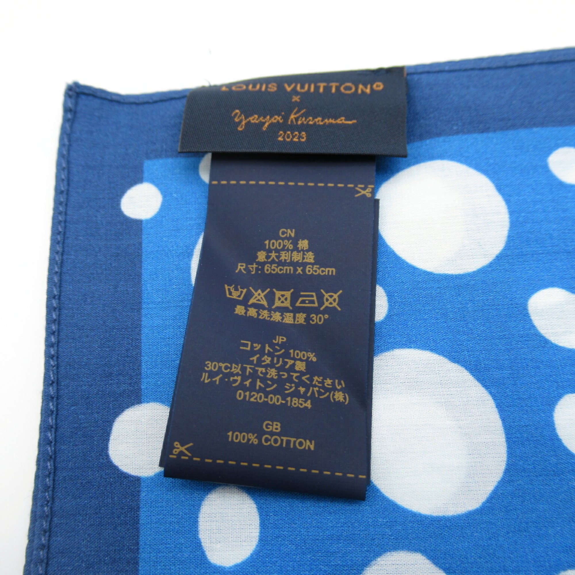 LOUIS VUITTON LV×YK Set of Three Bandana Cotton Women's Gray Blue