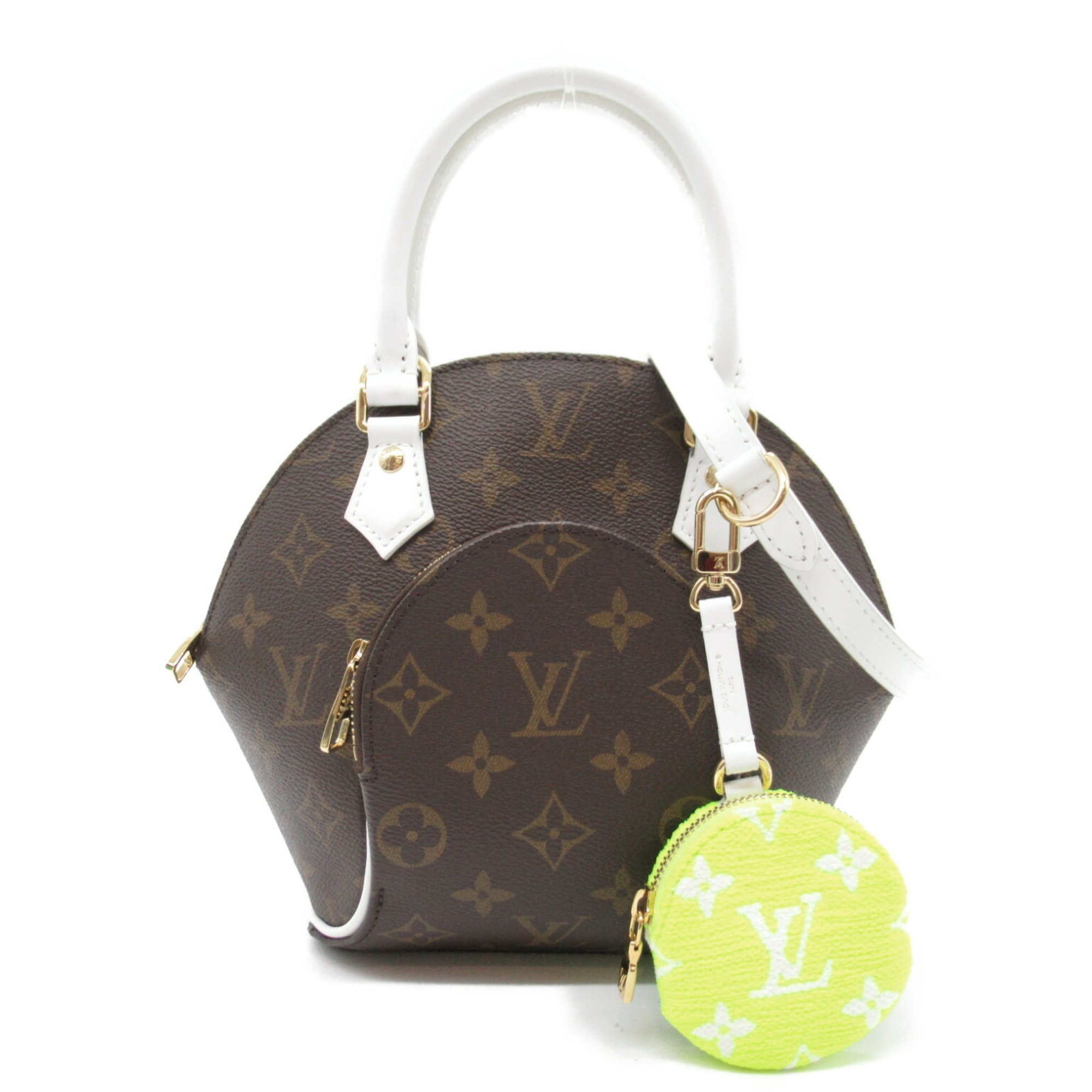 LOUIS VUITTON LV Match Ellipse BB Handbag Bag Coated Canvas Monogram Women's Brown M20752