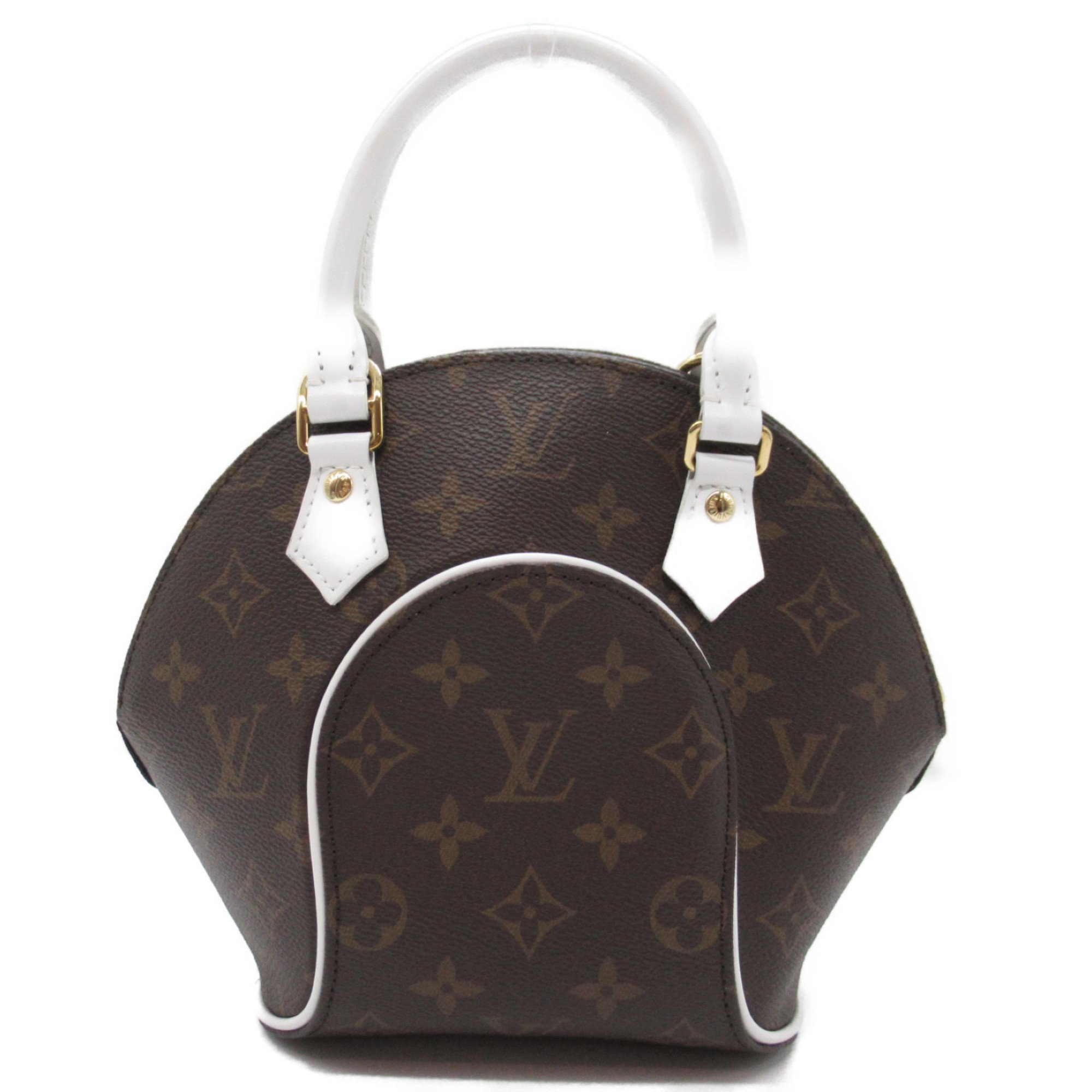 LOUIS VUITTON LV Match Ellipse BB Handbag Bag Coated Canvas Monogram Women's Brown M20752