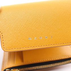 MARNI TRIFOLD WALLET Tri-fold wallet Leather Women's Yellow PFMO0052U2LV520Z645Y