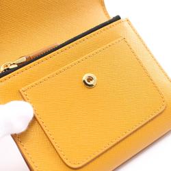 MARNI TRIFOLD WALLET Tri-fold wallet Leather Women's Yellow PFMO0052U2LV520Z645Y