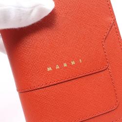 MARNI Bi-fold Wallet Leather Women's Red PFMO0054U0LV520Z683R