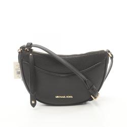 Michael Kors Dover Small Half Moon Shoulder Bag Leather Women's Black 35R3G4DC5L