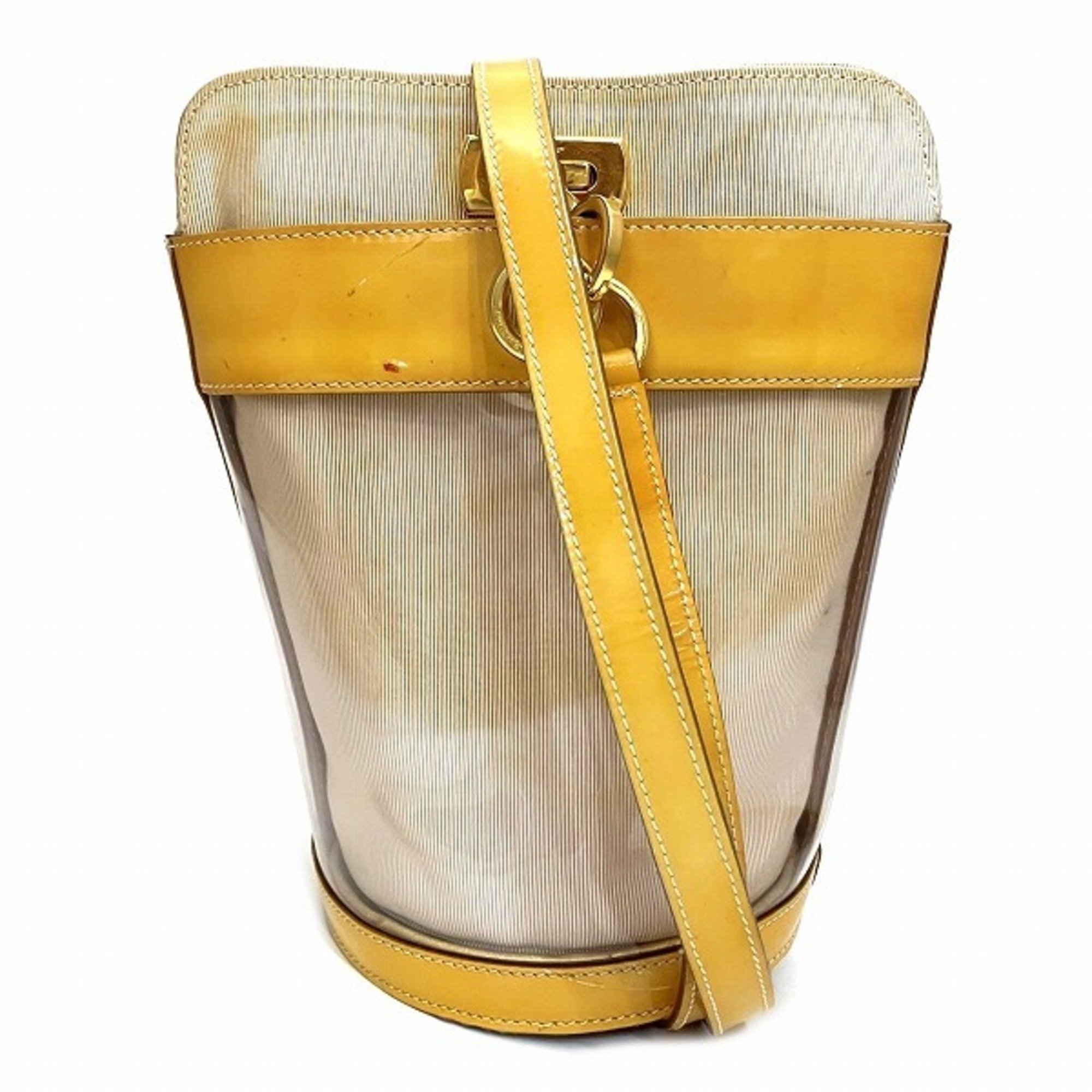 Salvatore Ferragamo Ferragamo Gancini Clear Bag AU-21 5224 Shoulder Women's