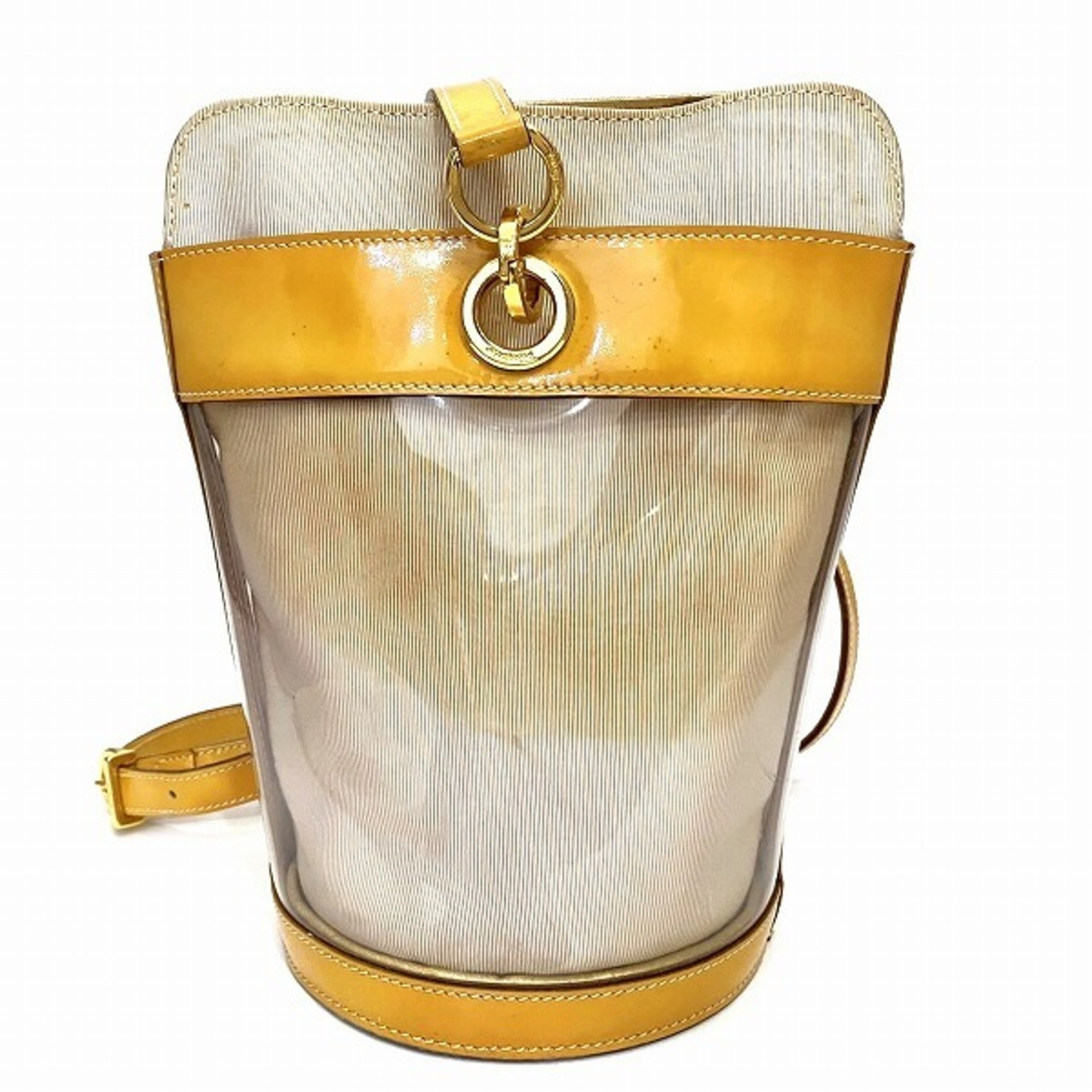 Salvatore Ferragamo Ferragamo Gancini Clear Bag AU-21 5224 Shoulder Women's