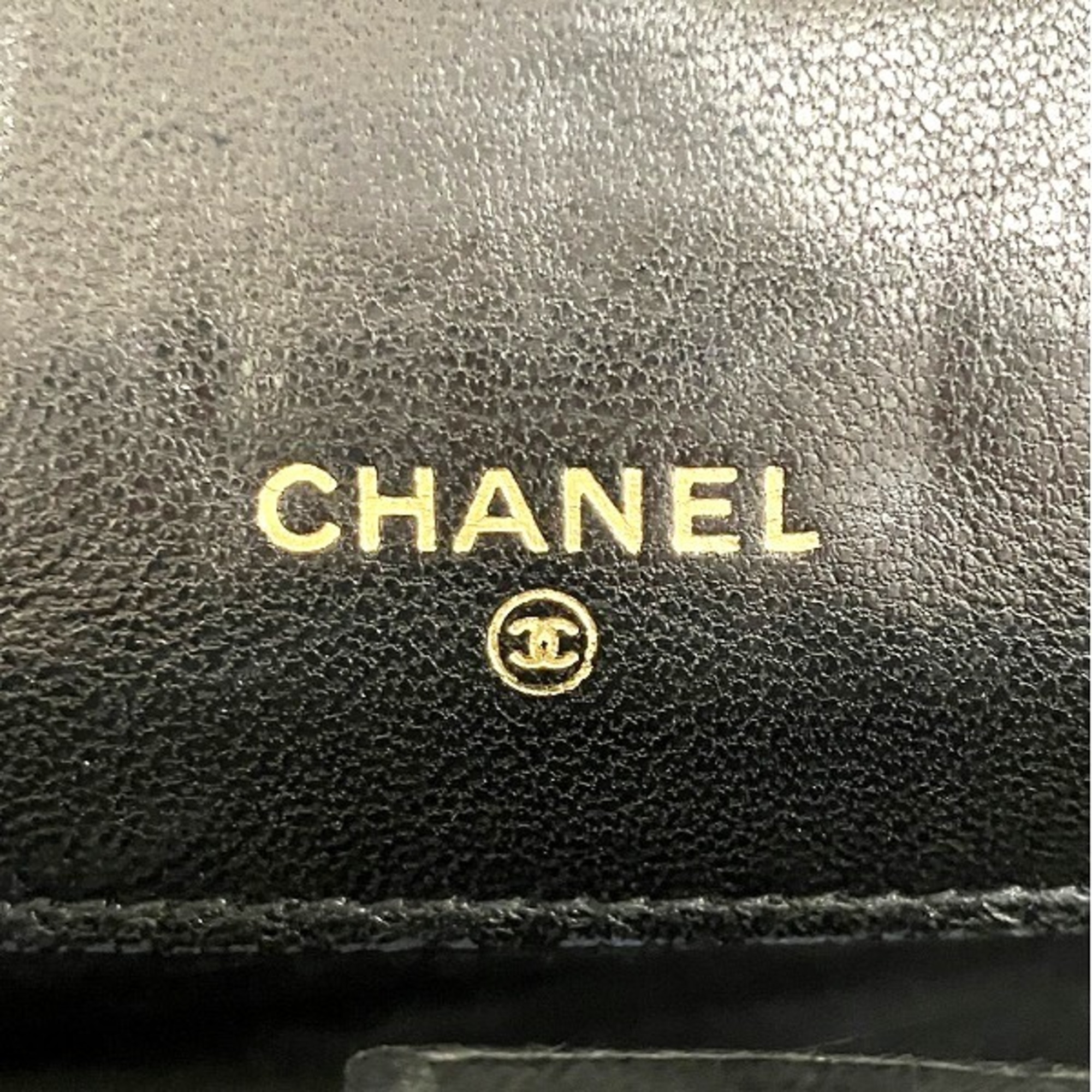 CHANEL Bicolor Black Coco Mark Long Wallet for Women