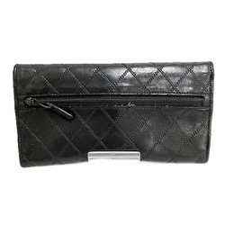 CHANEL Bicolor Black Coco Mark Long Wallet for Women