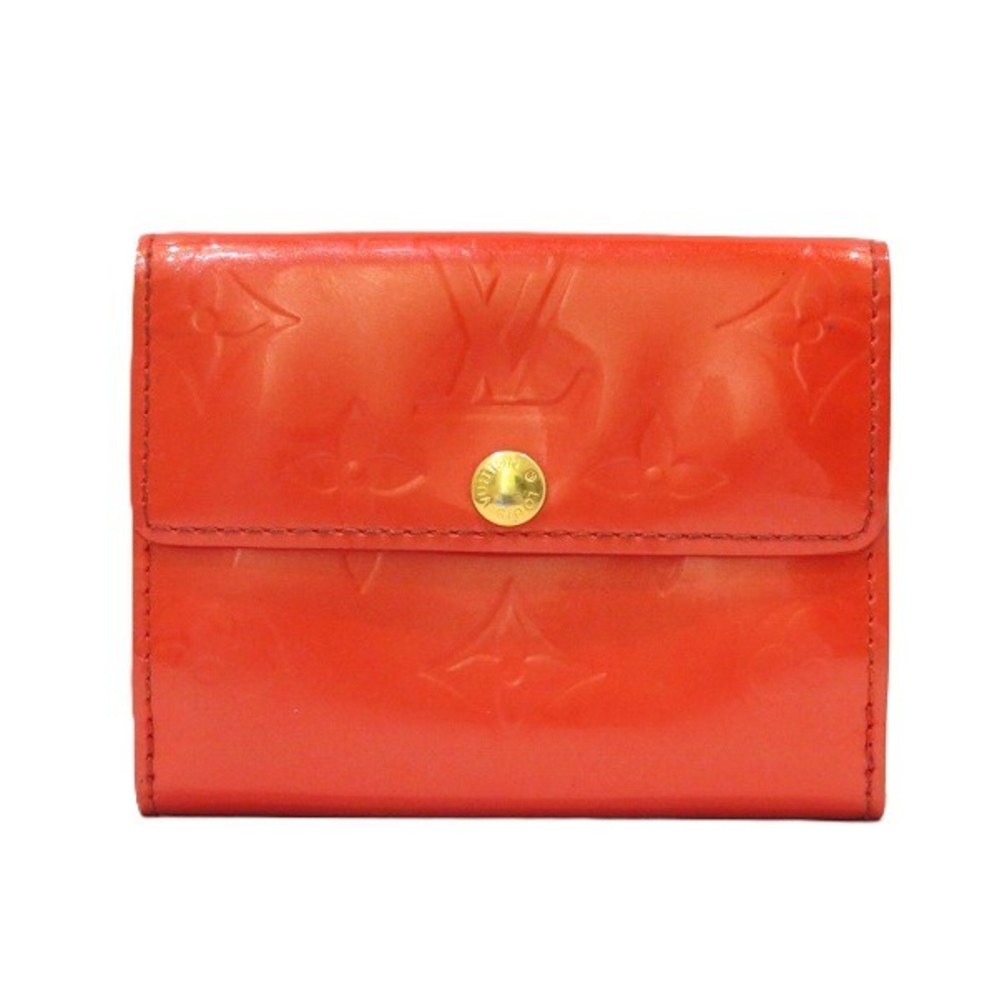 Louis Vuitton Monogram Vernis Porte Monnaie Bi-fold Carte Credit M91982 W Wallet Tri-fold Women's Accessories