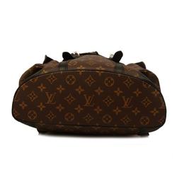 Louis Vuitton Backpack Monogram Macassar Christopher MM M43735 Brown Black Men's