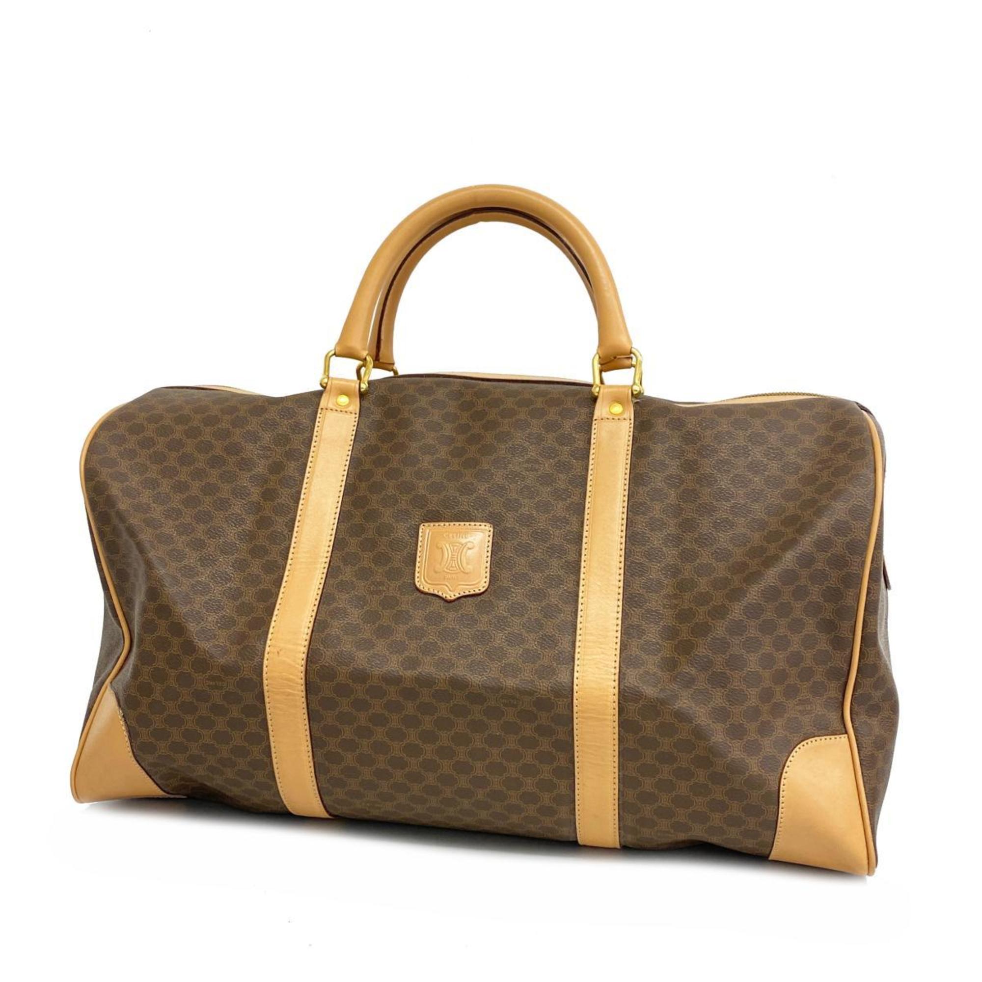 Celine Boston Bag Macadam Brown Men's Women's