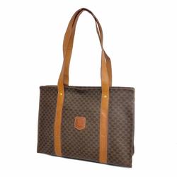 Celine tote bag macadam leather brown women's