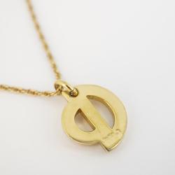 Christian Dior Necklace CD GP Plated Gold Women's